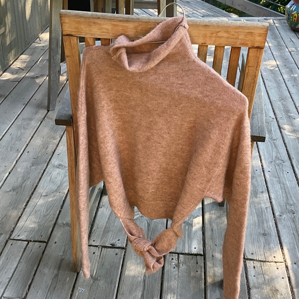 Wilfred Cowl Neck Sweater in Soft Brown